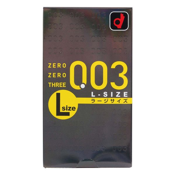 Okamoto 岡本。零零三 0.03 大碼 (日本版) 58mm 10 片裝 乳膠安全套：圖片 2