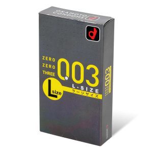 Okamoto 岡本。零零三 0.03 大碼 (日本版) 58mm 10 片裝 乳膠安全套