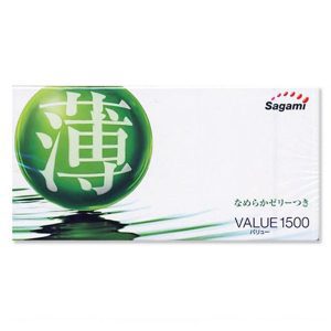 Sagami 相模 超值 1500 12片裝 乳膠安全套 (日本版) EXP:01/2025